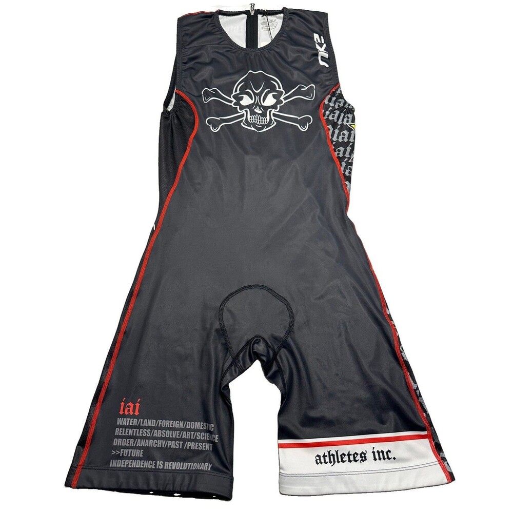NWT 2XU Custom Tri Suit Sleeveless Size Large Black Independent Athlete's Inc.